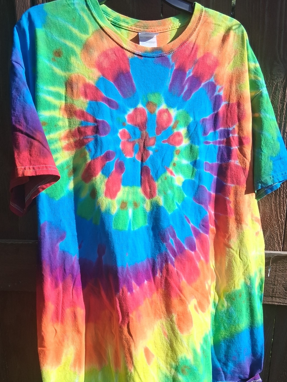 Unisex Tie-Dye Short Sleeve Tee - Multicolor